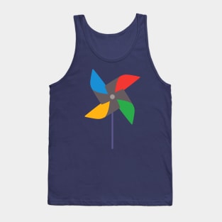 RAINBOW PINWHEEL Playful Bright Geometric Kids Toy - UnBlink Studio by Jackie Tahara Tank Top